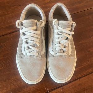 Vans Shoes Light Taupe Men’s 7.5 Sneakers Skateboard Shoes Great Condition